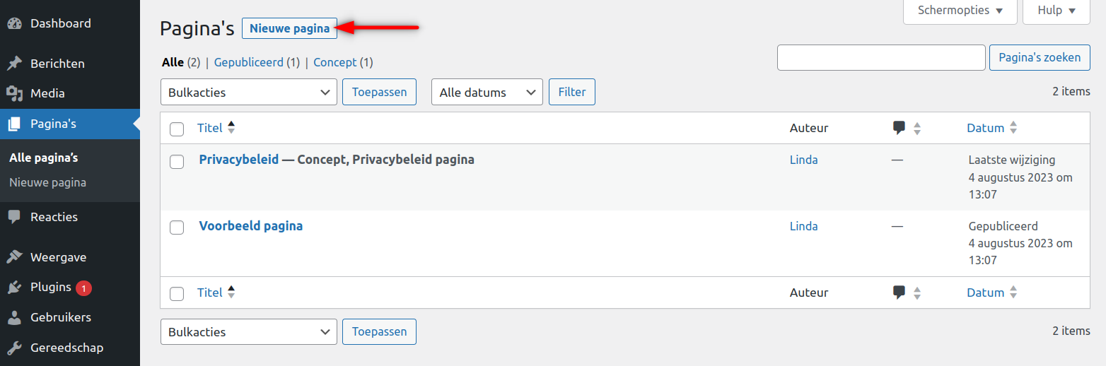 Nieuwe pagina aanmaken in WordPress.png